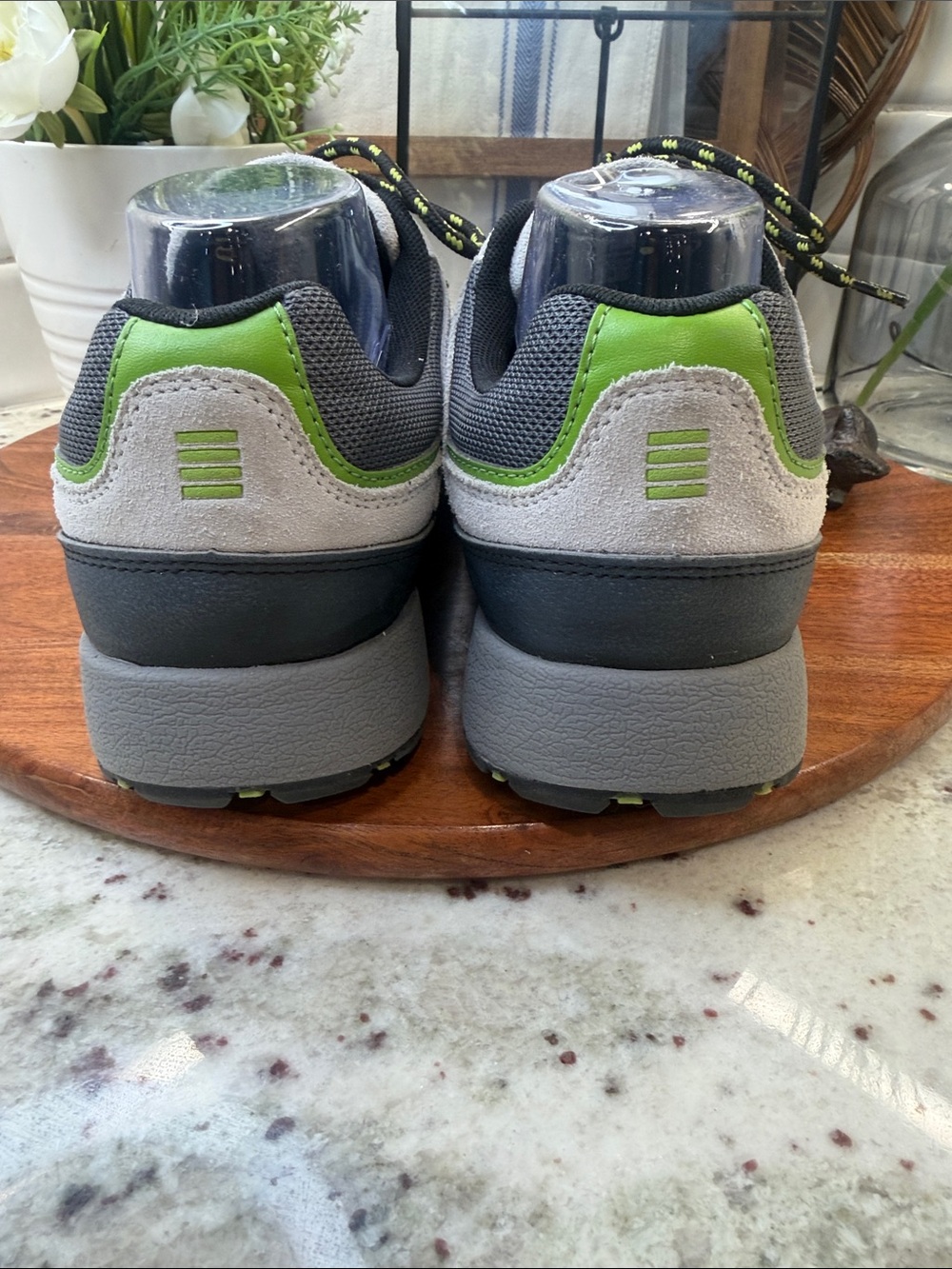 Lands End Trail Shoes - Grey with Lime Accents - Picture 6 of 10